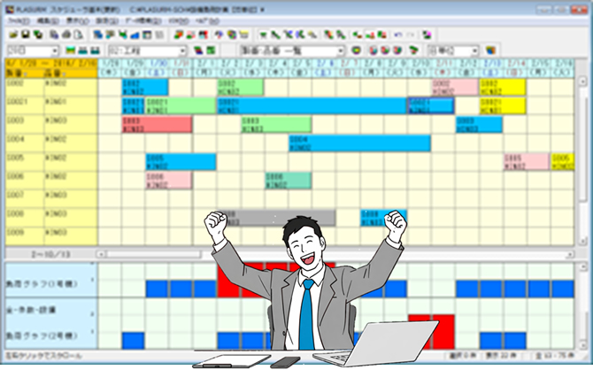 生産計画スケジューラ『PLASURM』（プラシューム）